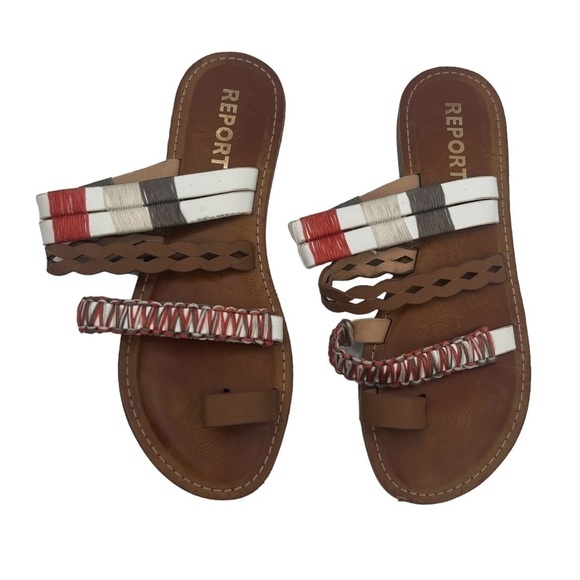 Report Olena Slip On Flat Sandals Size 8 Women’s - Picture 5 of 9